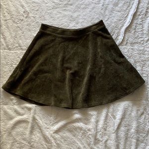 Forever 21 Olive Corduroy Skirt